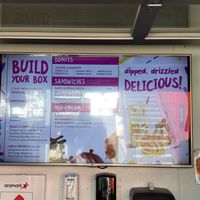 Menu board at Duck Donuts in Garden Grove