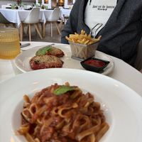 Milanesa with french fries yum  at Vegan Planet in Miami