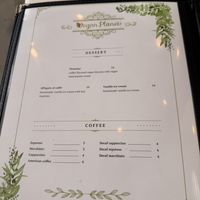Menu  at Vegan Planet in Miami