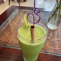 Green smoothie, $3.50 (from the hotel menu)  at Slam Dunk Sandwich Co in Siem Reap