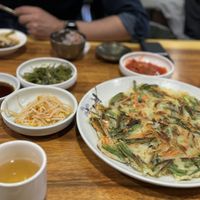 Veggie pancake   at Onmaeul in Seoul