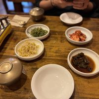 Side dishes first visit  at Onmaeul in Seoul
