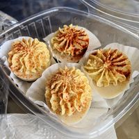 VEGAN deviled eggs! These are incredible! at Minglewood Bake Shop in Richmond