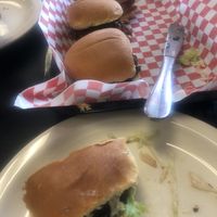 3 and a half of the five sliders we ordered.  Our favorite was the mushroom slider, but we enjoyed them all   at The Corner Kitchen in Concord