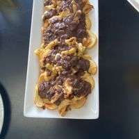Vegan Chili Cheese Fries  at The Corner Kitchen in Concord