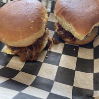 Vegan pulled mushroom bbq sliders   at The Corner Kitchen in Concord