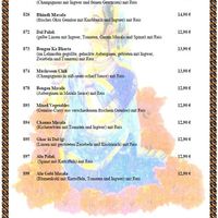 Menü  at Restaurant Radha in Dachau