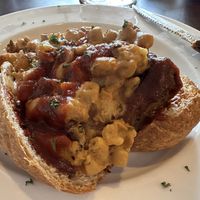 my hubby and i had already split this hoagie before i remembered to take the pic so it’s only showing half the sandwich. yummy food!  at KraVegan in Jacksonville