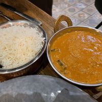 Rice and okra curry  at The South Indian in Gothenburg