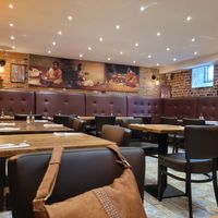 Indoor seating at The South Indian in Gothenburg