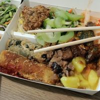 Mixed box 1 at Qian Ye Vegetarian in Kaohsiung