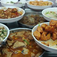 self-serve at Qian Ye Vegetarian in Kaohsiung