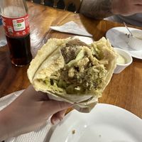 Falafel pita  at L&L Shawarma in Puerto Ayora