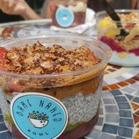 Build your own bowl (chia, matcha, and acai base) at Bare Naked Bowl in East Meadow