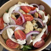 Backed cauliflower salad  at Rak Marak in Ramat Gan