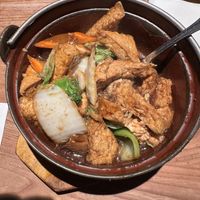 Tofu vegetable clay pot  at O Mandarin in Hartsdale