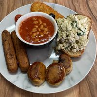 Big vegan breakky  at Start Cafe Bakery Hill in Ballarat