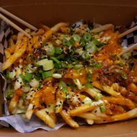 Naughty fries at Naughty Vegan Panda in Pasadena