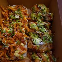 Sushi rolls at Naughty Vegan Panda in Pasadena