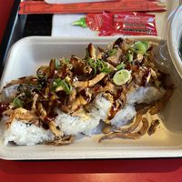Super Saiyan Crunch Roll  at Naughty Vegan Panda in Pasadena