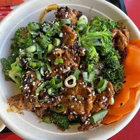 Beef & Broccoli Bowl  at Naughty Vegan Panda in Pasadena