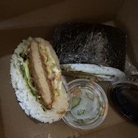 Katsu sando   at Naughty Vegan Panda in Pasadena