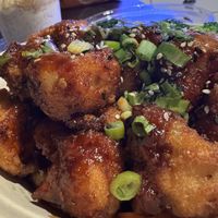 Spicy Korean cauliflower bowl #Veganuary at Naughty Vegan Panda in Pasadena