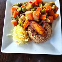 Ital stew - very tasty!  at Jamaican Breeze Sports Bar & Grill in Indianapolis