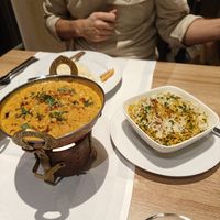 Briyani met Palak Dahl at Narasinga in Wassenberg