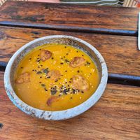 Pumpkin soup at Ilali in Wilderness