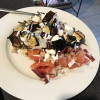 Vege gyros with quinoa and hummus   at Green Dinner Table in Christchurch