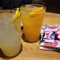 Lemonade and peach lemonade at Peaches Gastro Girls in Warsaw