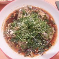 Wonton soup at Peaches Gastro Girls in Warsaw