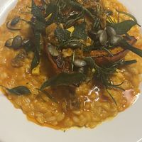 pumpkin orzo  at Peaches Gastro Girls in Warsaw