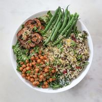 Smoky Mushroom & French Onion Salad at New World Kitchen in Des Moines