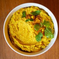 Golden Beet Hummus at New World Kitchen in Des Moines