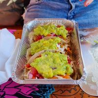 Smoked Vegan Meat Tacos at Ulu Dos Tres Taco in Zanzibar