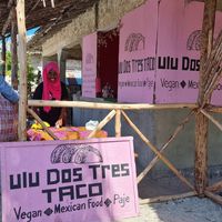 The stall at Ulu Dos Tres Taco in Zanzibar