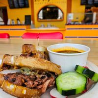 Berrian melt with consume at El Veganito in La Mesa