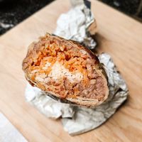 Bean Rice and Cheese Burrito at El Veganito in La Mesa