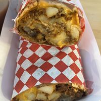 Burrito from the special menu   at El Veganito in La Mesa