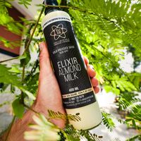 Elixir almond milk
 at Elixir Juice & Bowl Bar in Tulum