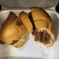 “Cheddar Brisket” sandwich at San Juan Smokehouse in San Juan