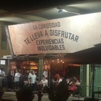 You can sit outside or inside (place is right in the corner —small but nice   at San Juan Smokehouse in San Juan