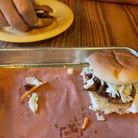 There were 3 pork sliders but they disappeared fast!  at San Juan Smokehouse in San Juan