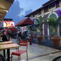 View from seating  at San Juan Smokehouse in San Juan