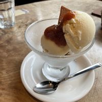 Vegan soy ice cream at Cafe Slow in Tokyo