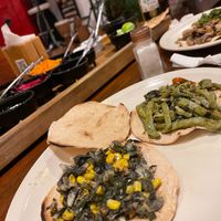 Tostadas: cuitlacoche and nopales  at El Meson del Ahorcado  in San Jose Del Cabo