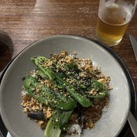 “Spicy Vegan Mapo Tofu” - weak flavours and not spicy, not accurate to call this mapo tofu  at Mansfield Hotel in Mansfield