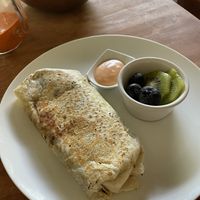 Breakfast burrito  at Cafe Corazon in Troncones